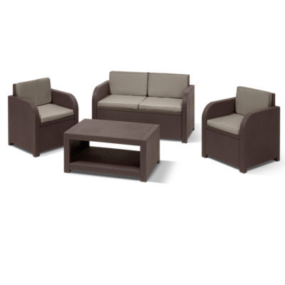 Keter Modena Lounge Set - Brown